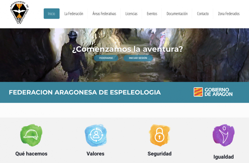 Nueva web de la Federación Aragonesa