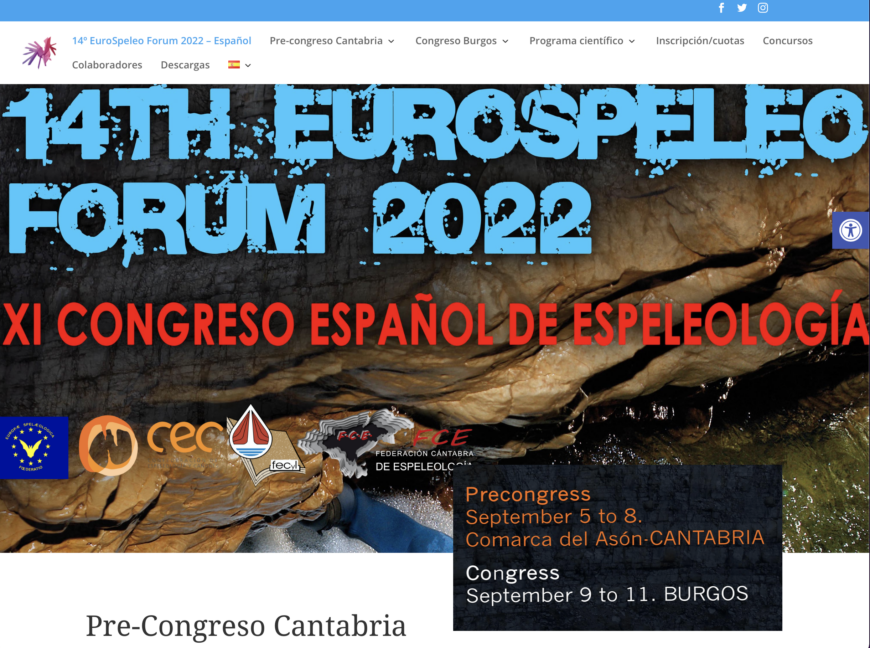 Web EuroSpeleo Forum 2022
